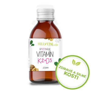 HillVital Vitamín K2 + D3 - Tekutá lipozomální forma, 250 ml