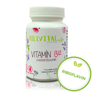 HillVital | Vitamín B12 - Kyanokobalamin - 60 kapslí