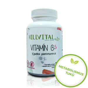HillVital | Vitamín B5 - Kyselina pantothenová - 100 kapslí