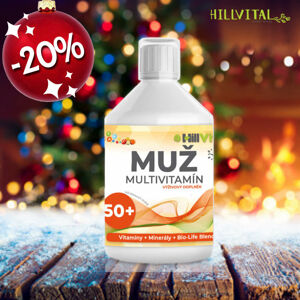 HillVital Multivitamín pro muže 50+, 500 ml - Novoroční akce