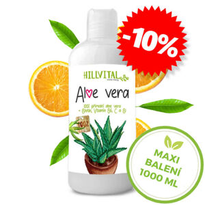 Aloe Vera - obohacená 100% šťáva - 1000 ml - Velikonoční detox