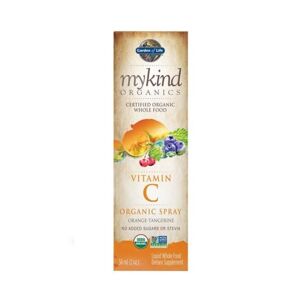 Mykind Organics - Vitamín C ve spreji s příchutí pomeranče a mandarinky, 58 ml