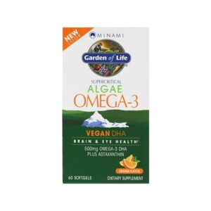 Minami Nutrition Omega 3 Vegan DHA z mořské řasy, 60 kapslí