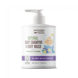 Dětský sprchový gel a šampon na vlasy 2v1 s bylinkami, 300 ml